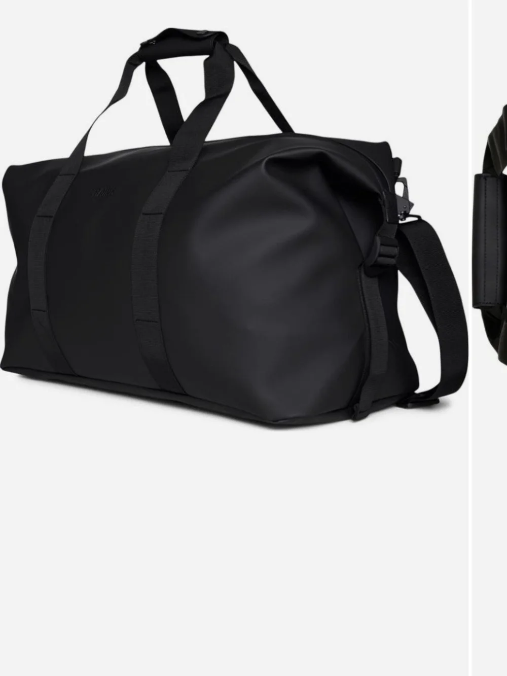Rains Black Duffel Bag